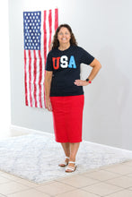 Load image into Gallery viewer, &quot;USA&quot; GRAPHIC TEE TOP
