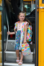 Load image into Gallery viewer, KIDS SCHOOL SUPPLIES DRESS
