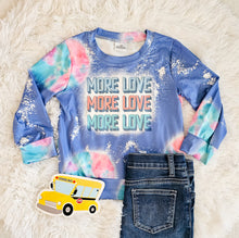 Load image into Gallery viewer, KIDS &quot;MORE LOVE&quot; LONG SLEEVE TOP
