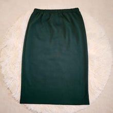 Load image into Gallery viewer, REG. &amp; PLUS GREEN MIDI PENCIL SKIRT
