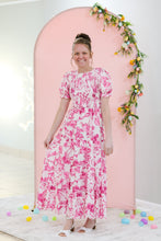 Load image into Gallery viewer, FLORAL SMOCKED MAXI DRESS
