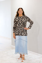 Load image into Gallery viewer, REG. &amp; PLUS A-LINE LIGHT WASH LONG DENIM SKIRT
