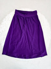 Load image into Gallery viewer, REG. &amp; PLUS EGGPLANT LONG SWIM SKIRT
