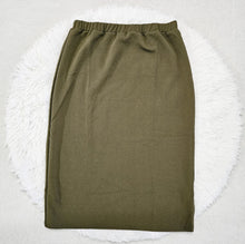 Load image into Gallery viewer, REG. &amp; PLUS OLIVE PENCIL SKIRT
