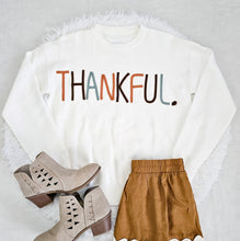 Load image into Gallery viewer, THANKFUL IVORY SWEATER TOP
