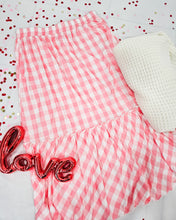 Load image into Gallery viewer, PINK GINGHAM TIERED MAXI SKIRT
