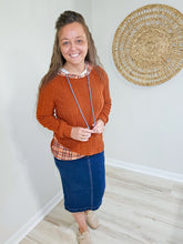 Load image into Gallery viewer, PLAID PATCHWORK DRAWSTRING HOODED TOP
