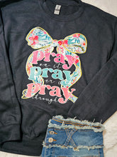 Load image into Gallery viewer, REG. &amp; PLUS &quot;PRAY&quot; SWEATSHIRT TOP
