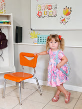 Load image into Gallery viewer, KIDS PATCHWORK TWIRL MIDI DRESS
