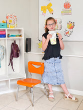 Load image into Gallery viewer, KIDS SNOW WASH DENIM SKIRT
