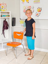 Load image into Gallery viewer, KIDS TEAL PENCIL SKIRT
