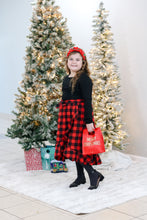 Load image into Gallery viewer, MAMA &amp; KIDS HI-LOW BUFFALO PLAID 2 PIECE DRESS
