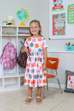 Load image into Gallery viewer, KIDS RETRO FLORAL DRESS
