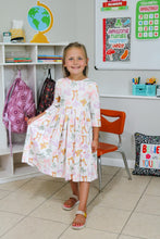 Load image into Gallery viewer, KIDS RIBBON 3/4 SLEEVE DRESS
