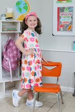 Load image into Gallery viewer, KIDS RETRO FLORAL DRESS
