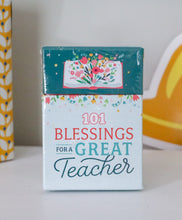Load image into Gallery viewer, BOX OF 101 BLESSINGS FOR A GREAT TEACHER
