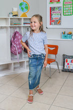 Load image into Gallery viewer, KIDS VINTAGE DISTRESSED DENIM SKIRT
