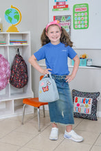 Load image into Gallery viewer, KIDS VINTAGE DISTRESSED DENIM SKIRT
