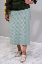 Load image into Gallery viewer, REG. &amp; PLUS SAGE HONEY COMB SKIRT
