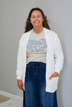 Load image into Gallery viewer, IVORY POPCORN CARDIGAN TOP
