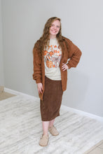 Load image into Gallery viewer, DEEP CAMEL POPCORN SWEATER CARDIGAN TOP

