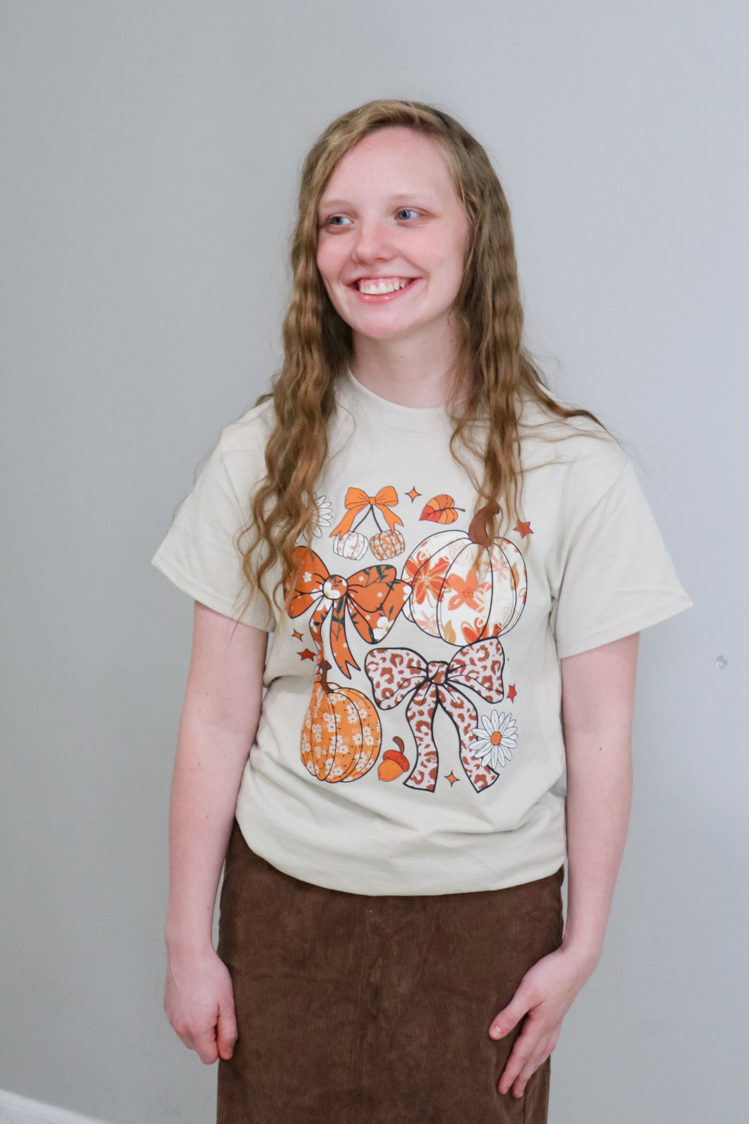 REG. & PLUS PUMPKINS GRAPHIC TEE TOP