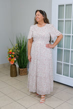 Load image into Gallery viewer, IVORY/RED FLORAL MAXI DRESS
