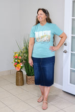 Load image into Gallery viewer, REG. &amp; PLUS DK. INDIGO A LINE MIDI DENIM SKIRT
