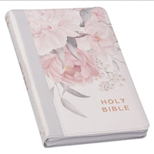 Load image into Gallery viewer, KJV FLORAL BIBLE W/ ZIPPED CLOSURE
