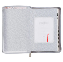 Load image into Gallery viewer, KJV FLORAL BIBLE W/ ZIPPED CLOSURE
