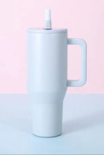 Load image into Gallery viewer, 40oz SPILL FREE, FLIP STRAW TUMBLER
