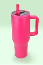 Load image into Gallery viewer, 40oz SPILL FREE, FLIP STRAW TUMBLER
