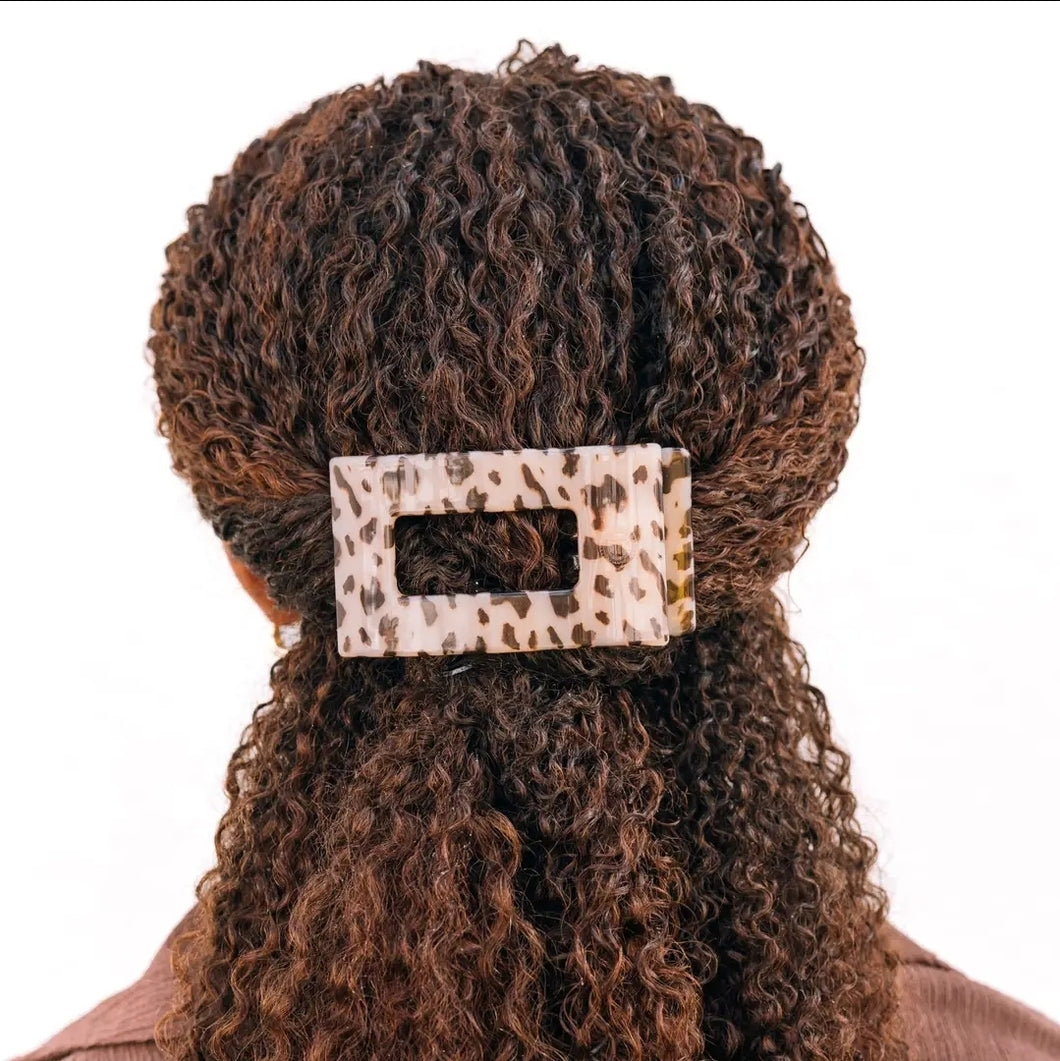 TELETIE FLAT RECTANGLE HAIR CLIP