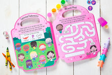 Load image into Gallery viewer, KIDS BIBLE BACKPACK ACTIVITY BOOK
