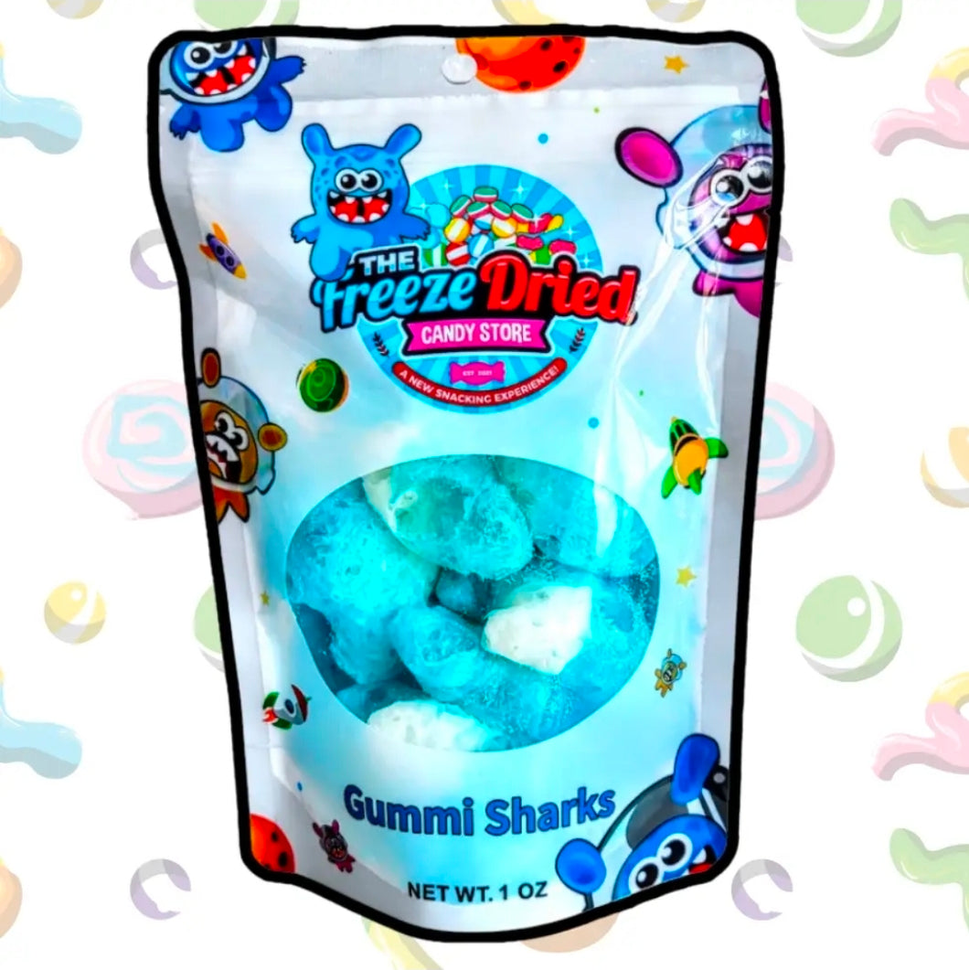 FREEZE DRIED GUMMI SHARKS CANDY
