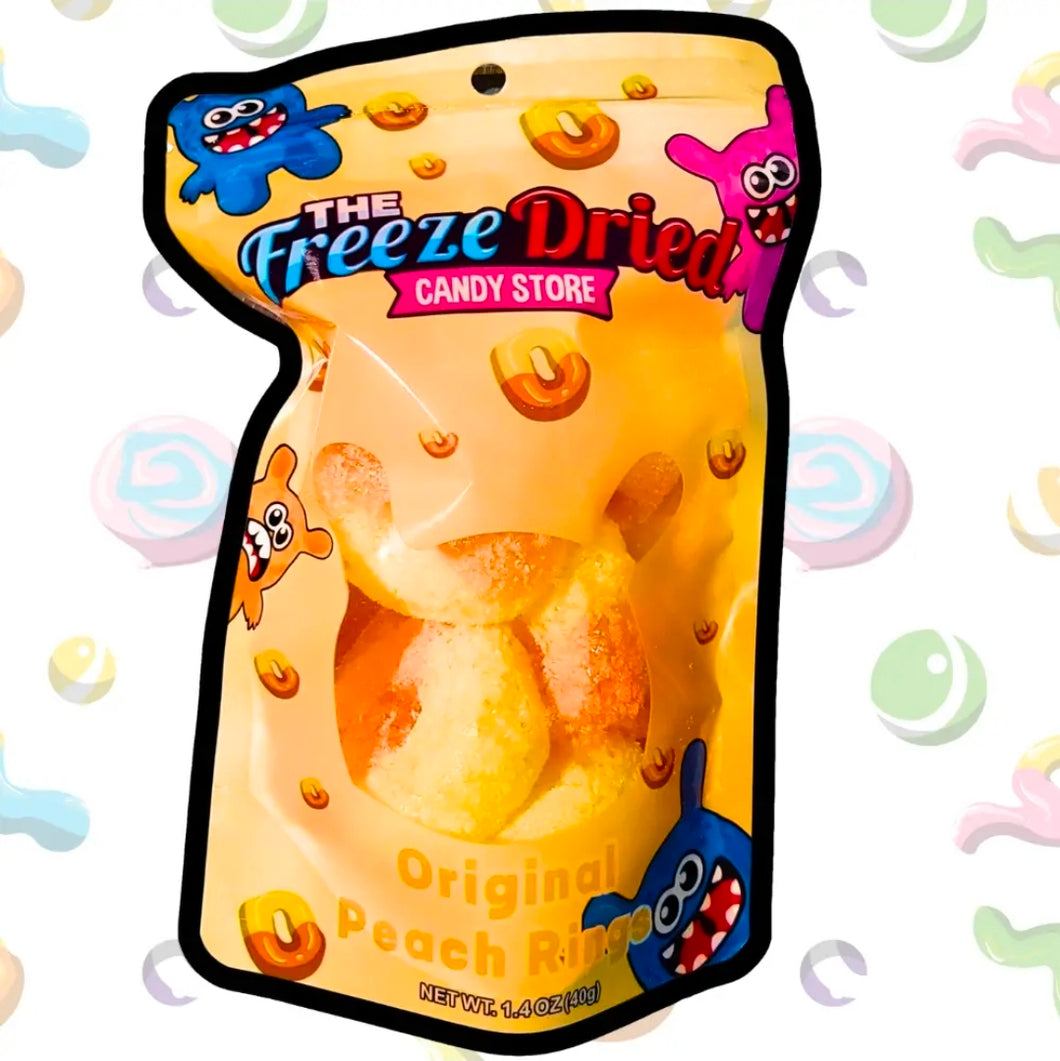 FREEZE DRIED PEACH RINGS CANDY