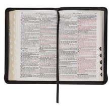 Load image into Gallery viewer, KJV GRAY/BLACK DELUXE BIBLE W/ ZIPPER
